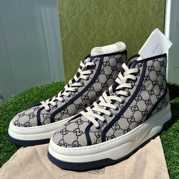 Gucci | Shoes | Gucci Tennis 977 Gg Monogram Hightop  display picture 2